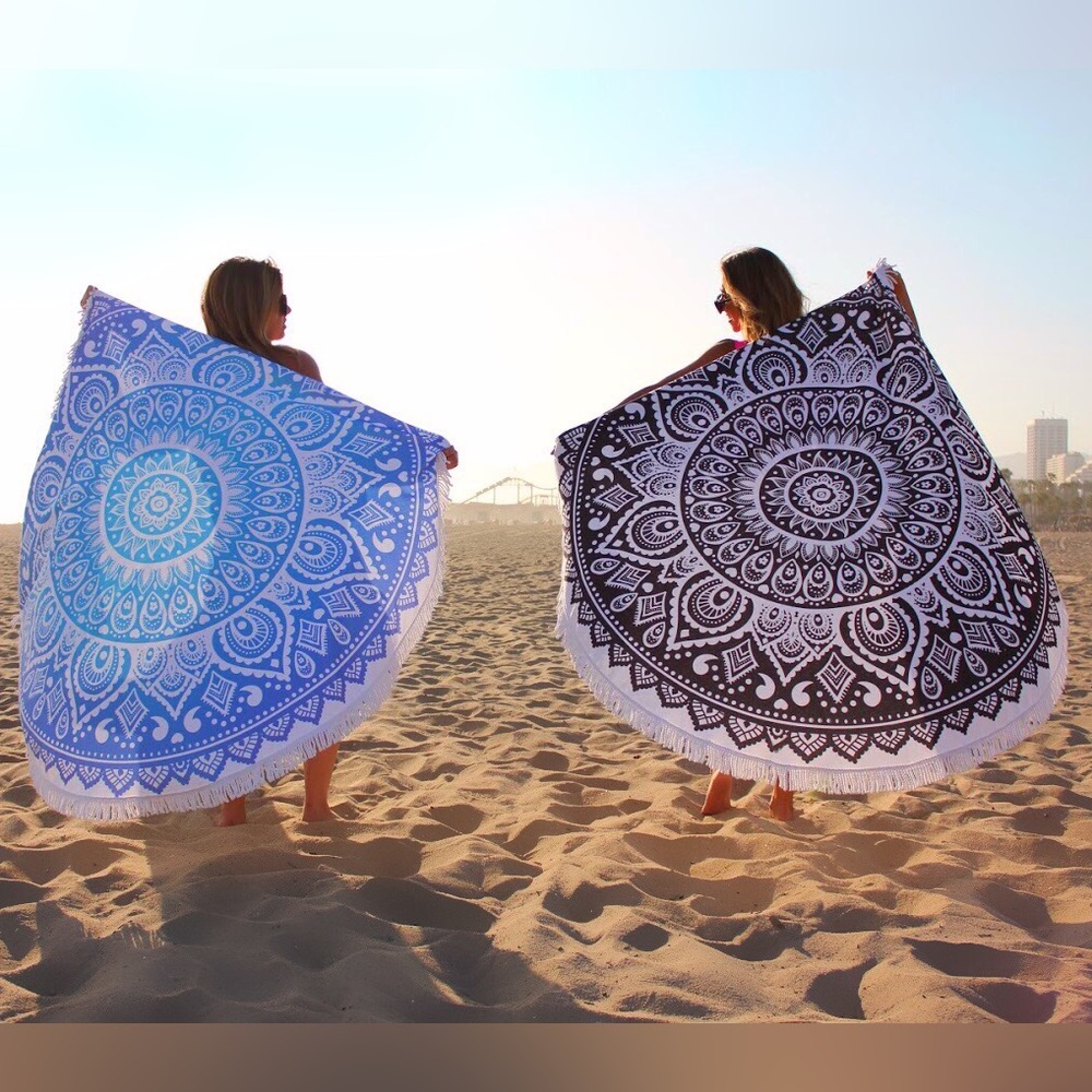 Round boho mandala towels!